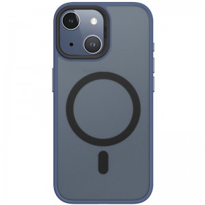 TPU+PC чохол Blueo Skin Friendly Frosted with MagSafe для Apple iPhone 15 (6.1") Синій