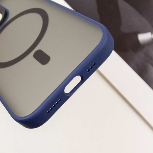 TPU+PC чохол Blueo Skin Friendly Frosted with MagSafe для Apple iPhone 15 Pro Max (6.7") Синій