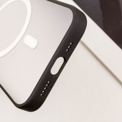 TPU+PC чохол Blueo Skin Friendly Frosted with MagSafe для Apple iPhone 15 Pro Max (6.7") Чорний