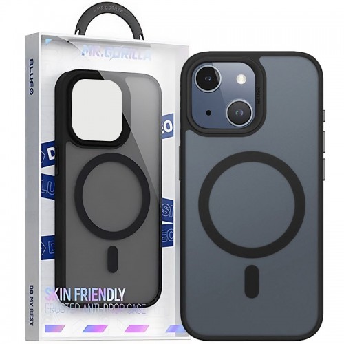 TPU+PC чохол Blueo Skin Friendly Frosted with MagSafe для Apple iPhone 14 / 13 (6.1") Чорний