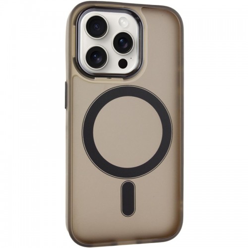 Чехол TPU+PC Lily с MagSafe для Apple iPhone 12 Pro Max (6.7") тёмно-серый