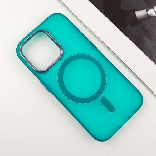 Чехол TPU+PC Lily с MagSafe для Apple iPhone 12 Pro Max (6.7") Зеленый