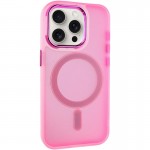 Чехол TPU+PC Lily с MagSafe для Apple iPhone 12 Pro Max (6.7") Светло-розовый