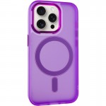 Чехол TPU+PC Lily с MagSafe для Apple iPhone 12 Pro Max (6,7") фиолетовый