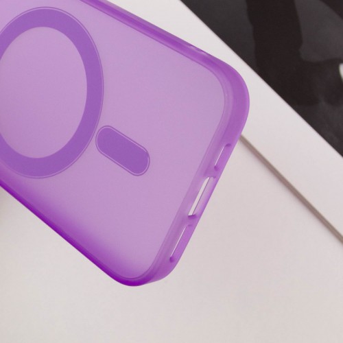 Чехол TPU+PC Lily с MagSafe для Apple iPhone 12 Pro Max (6,7") фиолетовый