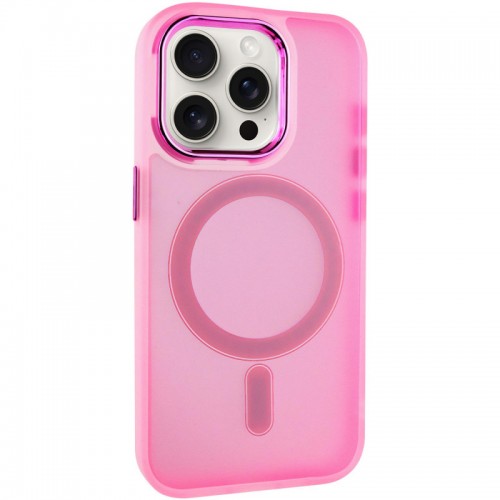 Чехол TPU+PC Lily с MagSafe для Apple iPhone 13 Pro Max (6.7") Светло-розовый