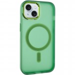 Чехол TPU+PC Lily с MagSafe для Apple iPhone 14 (6.1") Армейский зелёный