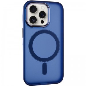 Чехол TPU+PC Lily с MagSafe для Apple iPhone 14 Pro (6.1") Тёмно-синий