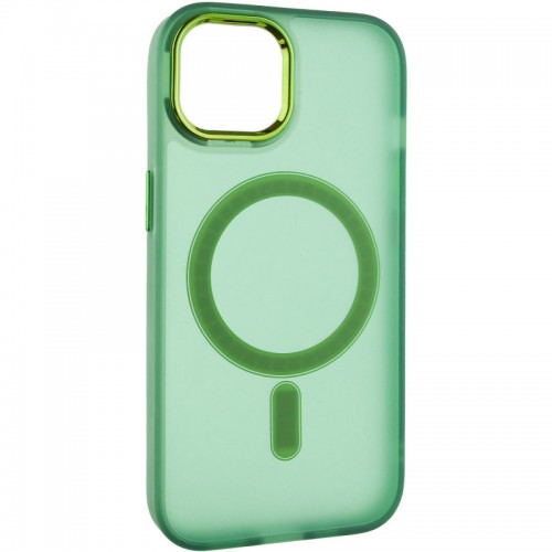 Чехол TPU+PC Lily с MagSafe для Apple iPhone 15 (6.1") Army Green
