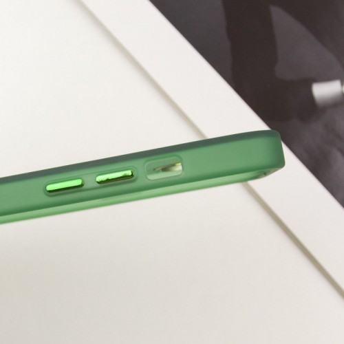 Чехол TPU+PC Lily с MagSafe для Apple iPhone 15 (6.1") Army Green