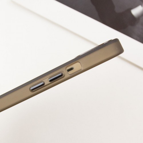 Чехол TPU+PC Lily с MagSafe для Apple iPhone 15 (6,1") тёмно-серый