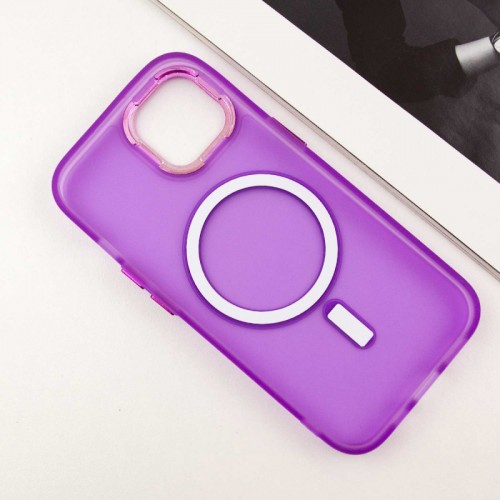 Чохол TPU+PC Lily with MagSafe для Apple iPhone 15 (6.1") Purple