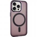 Чехол TPU+PC Lily с MagSafe для Apple iPhone 15 Pro (6.1") Тёмно-фиолетовый