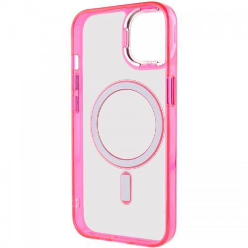 Чохол TPU Iris with MagSafe для Apple iPhone 15 (6.1") Малиновий