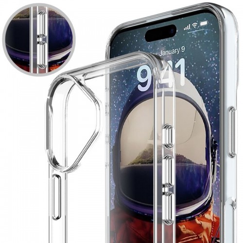 Чохол TPU Space Case transparent для Apple iPhone 16 Plus (6.7") Прозорий