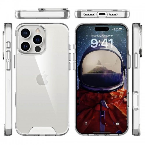 Чохол TPU Space Case transparent для Apple iPhone 16 Pro (6.3") Прозорий