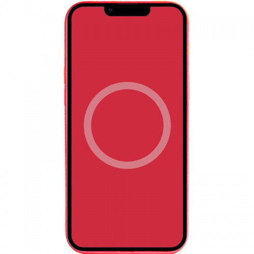 Чехол Silicone case (AAA) with Magsafe and Animation для Apple iPhone 14 (6.1") Красный / Red