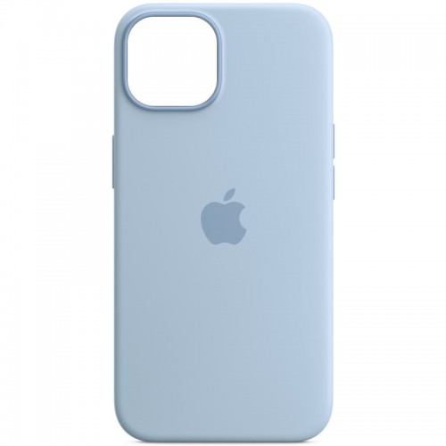Чохол Silicone case (AAA) with Magsafe and Animation для Apple iPhone 14 (6.1") Блакитний / Sky