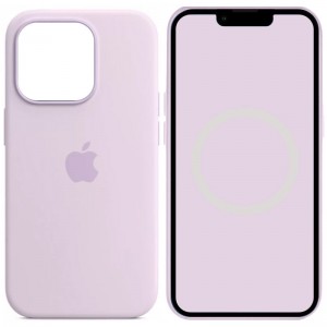 Чохол Silicone case (AAA) with Magsafe and Animation для Apple iPhone 14 Pro (6.1") Бузковий / Lilac