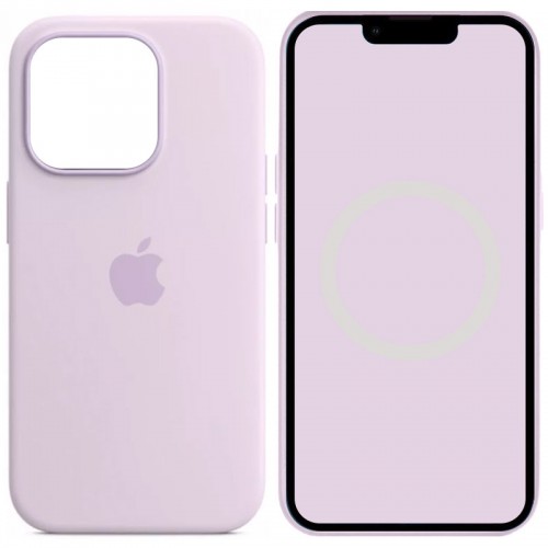 Чохол Silicone case (AAA) with Magsafe and Animation для Apple iPhone 14 Pro (6.1") Бузковий / Lilac