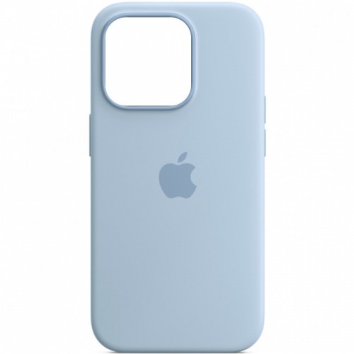 Чохол Silicone case (AAA) with Magsafe and Animation для Apple iPhone 14 Pro Max (6.7") Блакитний / Sky