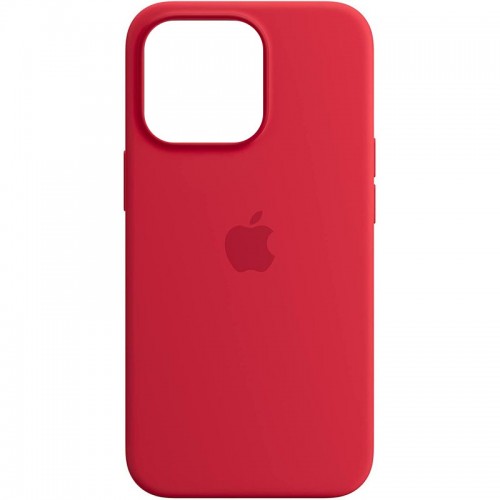 Чехол Silicone case (AAA) с Magsafe и Animation для Apple iPhone 14 Pro Max (6.7") Красный / Red