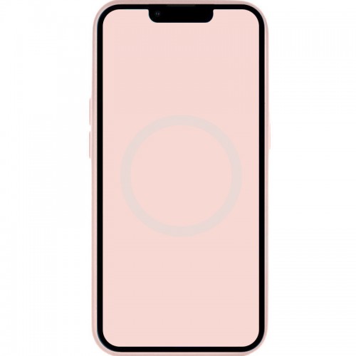 Чехол Silicone case (AAA) с Magsafe и анимацией для Apple iPhone 14 Pro Max (6.7") Розовый / Chalk Pink