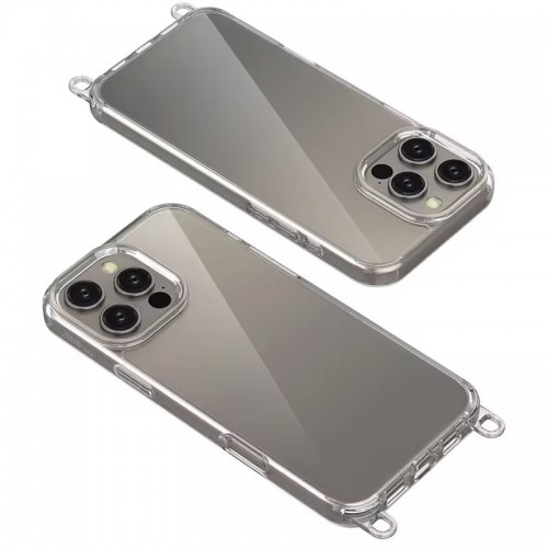 Чехол TPU Transparent with Straps для Apple iPhone 12 Pro Max (6.7") Fog