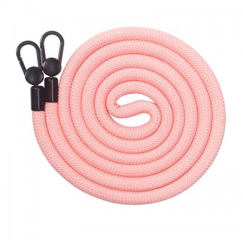 Чохол TPU Transparent with Straps для Apple iPhone 15 (6.1") Light Pink