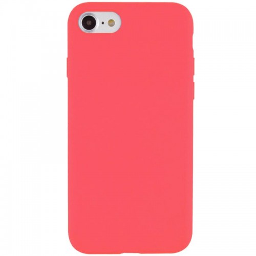 Чохол Silicone Case Full Protective (AA) NO LOGO для Apple iPhone 6/6s (4.7") Кавуновий / Watermelon red