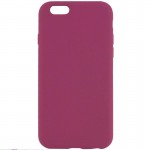 Чехол Silicone Case Full Protective (AA) NO LOGO для Apple iPhone 6/6s (4.7") Красный / Rose Red