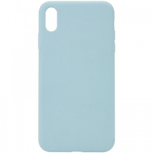 Чохол Silicone Case Full Protective (AA) NO LOGO для Apple iPhone X / XS (5.8") Бірюзовий / Turquoise