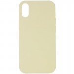 Чохол Silicone Case Full Protective (AA) NO LOGO для Apple iPhone X / XS (5.8") Жовтий / Mellow Yellow