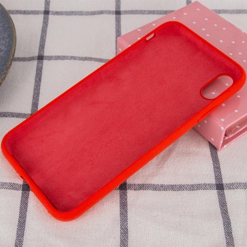 Чохол Silicone Case Full Protective (AA) NO LOGO для Apple iPhone X / XS (5.8") Червоний / Red