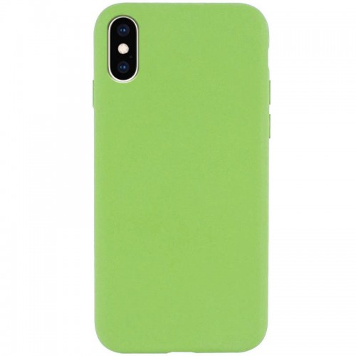 Чохол Silicone Case Full Protective (AA) NO LOGO для Apple iPhone X / XS (5.8") М'ятний / Mint