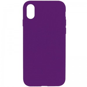 Чохол Silicone Case Full Protective (AA) NO LOGO для Apple iPhone X / XS (5.8") Фіолетовий / Ultra Violet