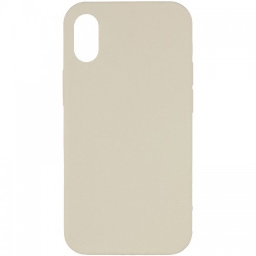 Чехол Silicone Case Full Protective (AA) NO LOGO для Apple iPhone XR (6.1") Бежевый / Antique White