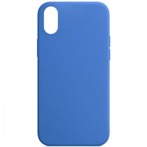 Чохол Silicone Case Full Protective (AA) NO LOGO для Apple iPhone XR (6.1") Синій / Capri Blue