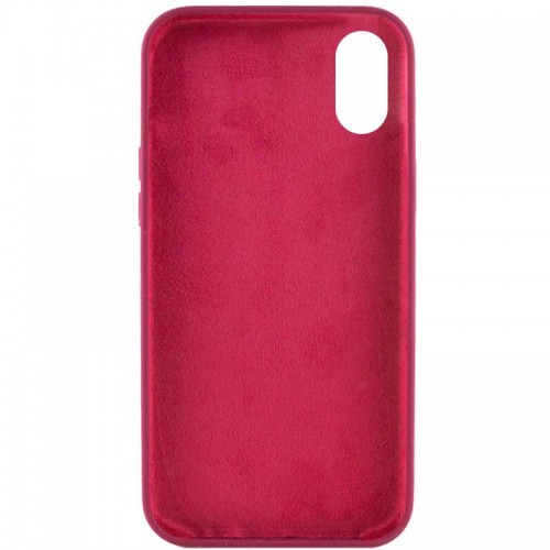 Чохол Silicone Case Full Protective (AA) NO LOGO для Apple iPhone XS Max (6.5") Бордовий / Maroon