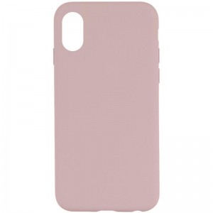 Чохол Silicone Case Full Protective (AA) NO LOGO для Apple iPhone XS Max (6.5") Рожевий / Chalk Pink