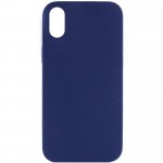 Чехол Silicone Case Full Protective (AA) NO LOGO для Apple iPhone XS Max (6,5") Синий / Deep navy
