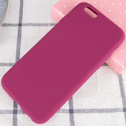 Чохол Silicone Case Full Protective (AA) NO LOGO для Apple iPhone SE (2020) / 7 / 8 (4.7") Бордовий / Maroon