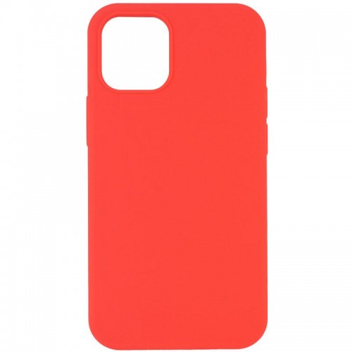 Чохол Silicone Case Full Protective (AA) NO LOGO для Apple iPhone 12 Pro / 12 (6.1") Кавуновий / Watermelon red