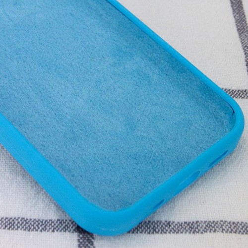 Чохол Silicone Case Full Protective (AA) NO LOGO для Apple iPhone 12 Pro / 12 (6.1") Блакитний / Blue