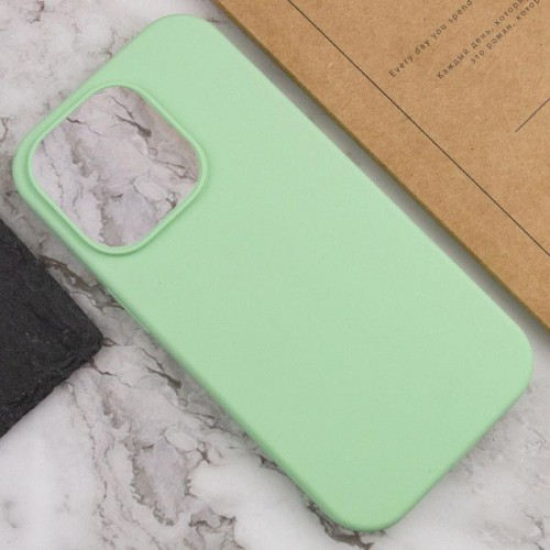Чохол Silicone Case Full Protective (AA) NO LOGO для Apple iPhone 14 Pro (6.1") Зелений / Pistachio