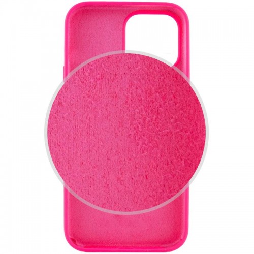 Чехол Silicone Case Full Protective (AA) NO LOGO для Apple iPhone 14 Pro (6.1") Розовый / Barbie pink