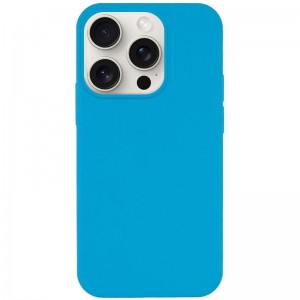 Чохол Silicone Case Full Protective (AA) NO LOGO для Apple iPhone 14 Pro Max (6.7") Блакитний / Blue