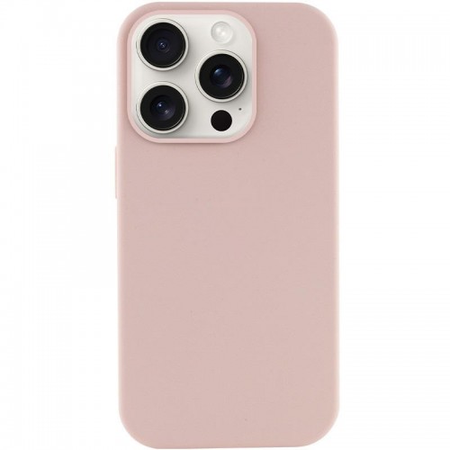 Чехол Silicone Case Full Protective (AA) NO LOGO для Apple iPhone 15 Pro (6.1") Розовый / Pink Sand