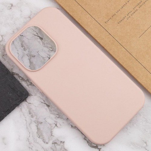 Чехол Silicone Case Full Protective (AA) NO LOGO для Apple iPhone 15 Pro (6.1") Розовый / Pink Sand