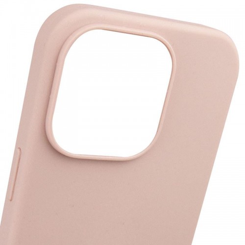 Чехол Silicone Case Full Protective (AA) NO LOGO для Apple iPhone 15 Pro (6.1") Розовый / Pink Sand